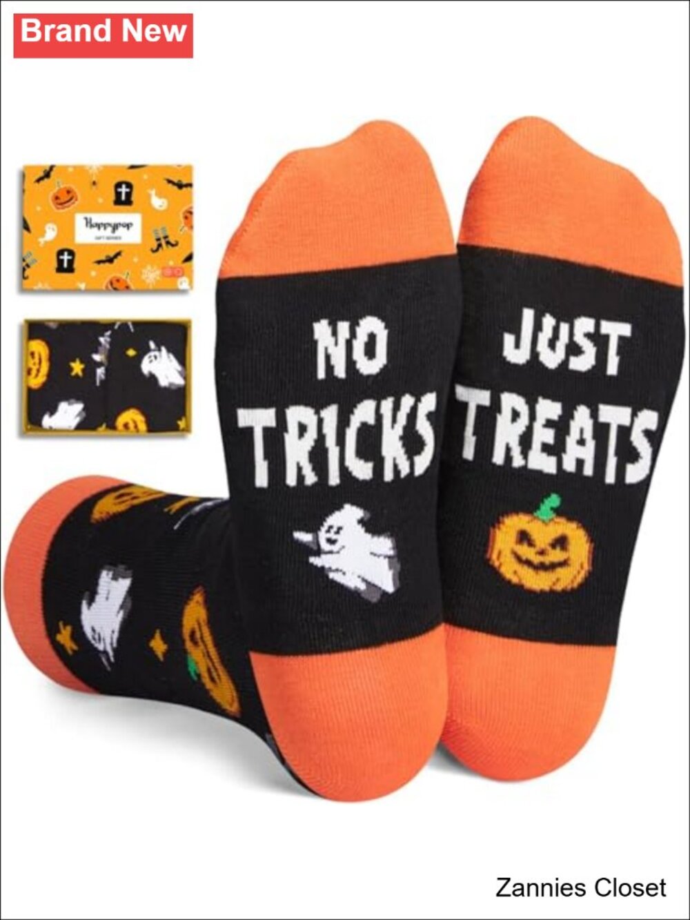 👻 HAPPYPOP Halloween Crew Socks Cotton Blend Novelty Boys